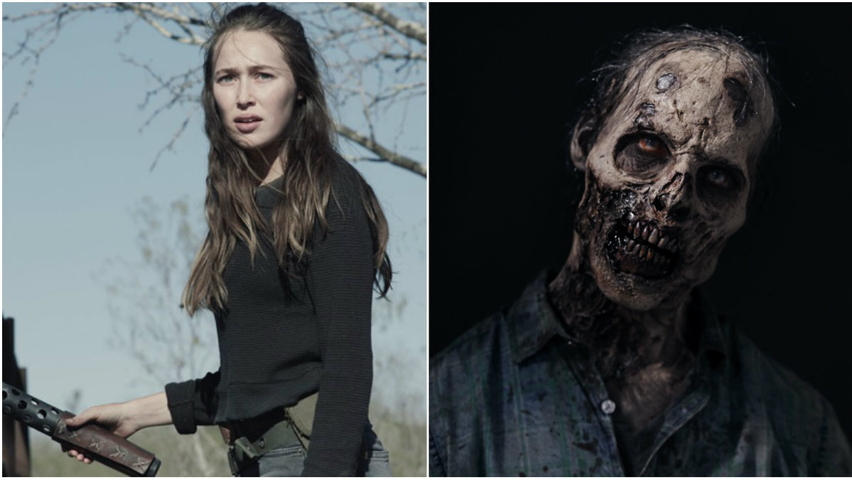 Tjej med vapen, zombie 