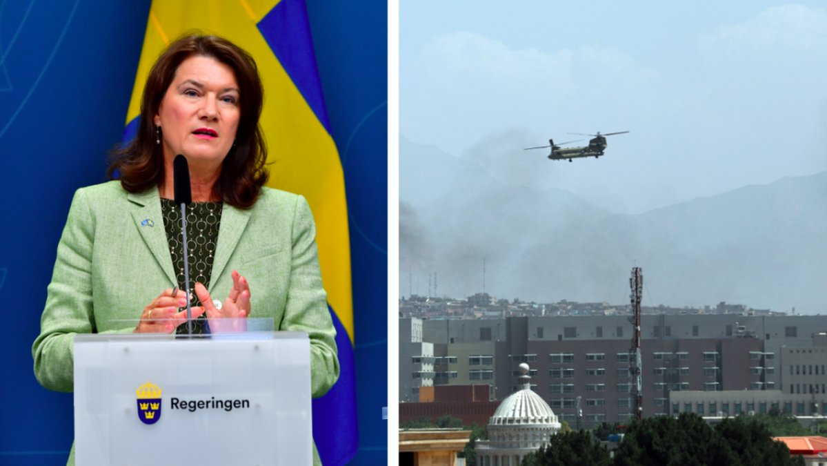Pressträff om Afghanistan. 