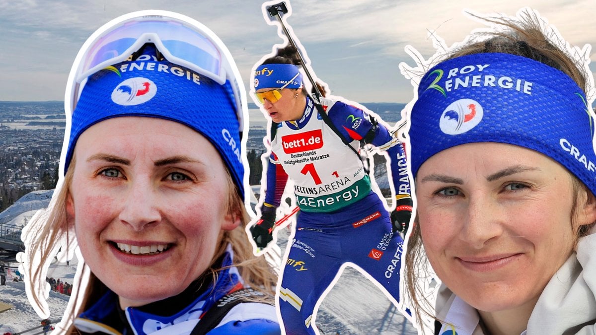 Justine Braisaz-Bouchet och Julia Simon.