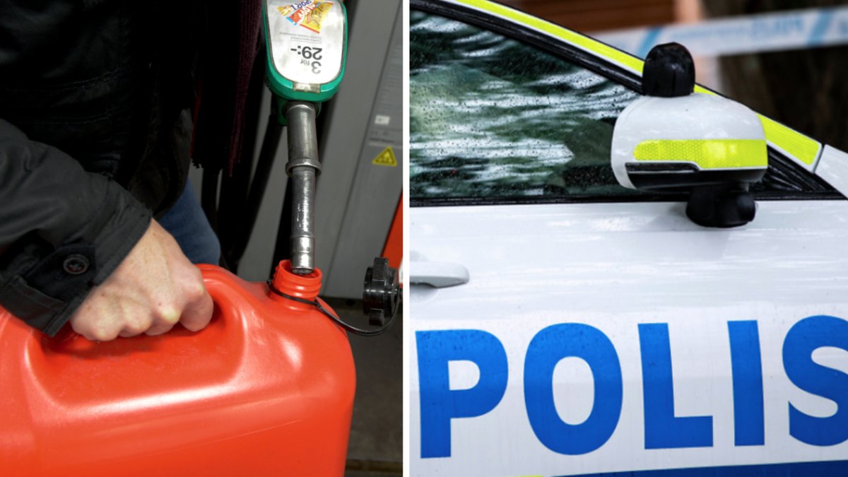 En man i Göteborg hällde bensin i en pizzeria.