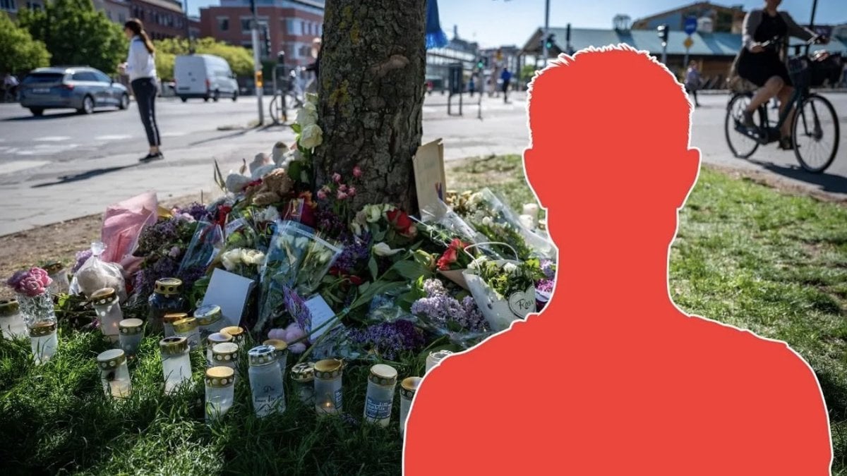 Blommor och ljus på minnesplatsen på måndagen för den 15-åriga flicka som dog när hon blev påkörd av en bil på ett övergångsställe i Malmö. 