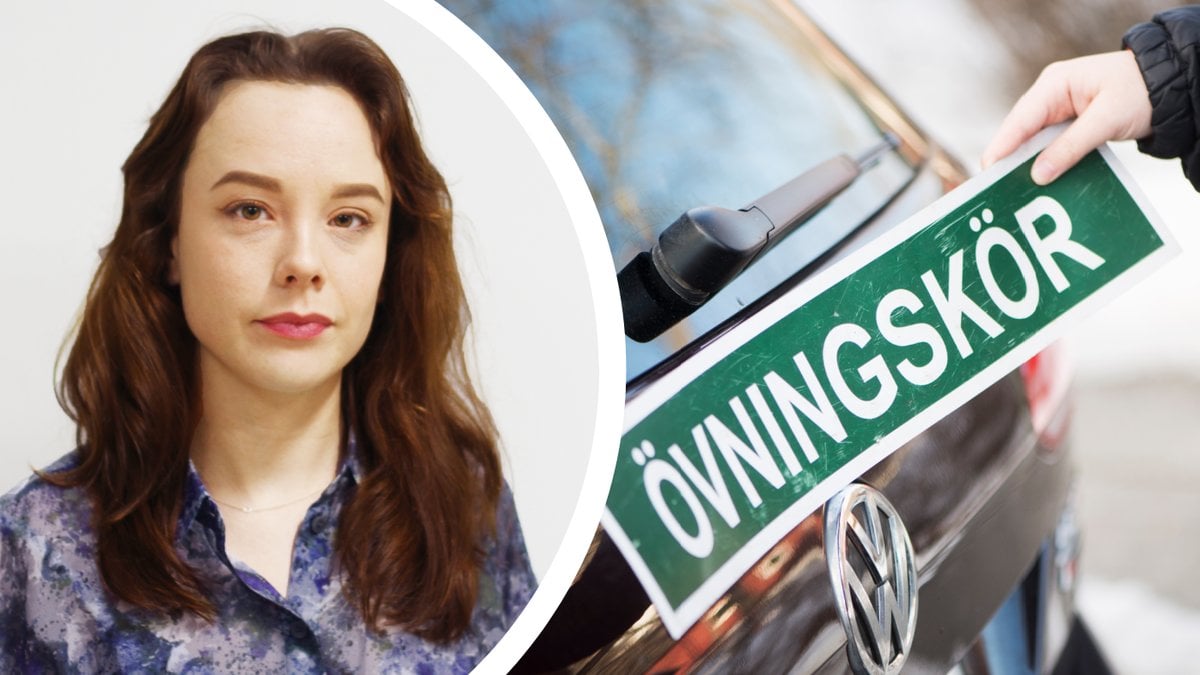 Hanna Lindqvist, genrebild på övningsköra.
