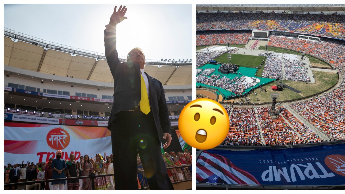 Storartade hyllningen av Donald Trump.