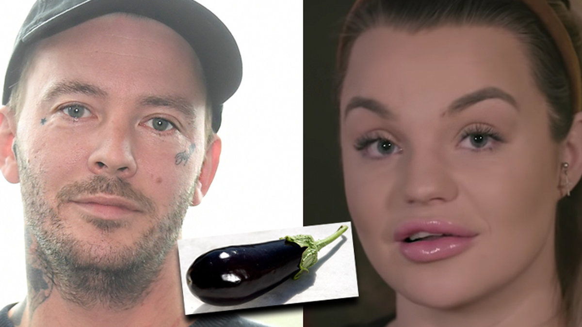 Joakim Lundell avslöjar piercingen. 