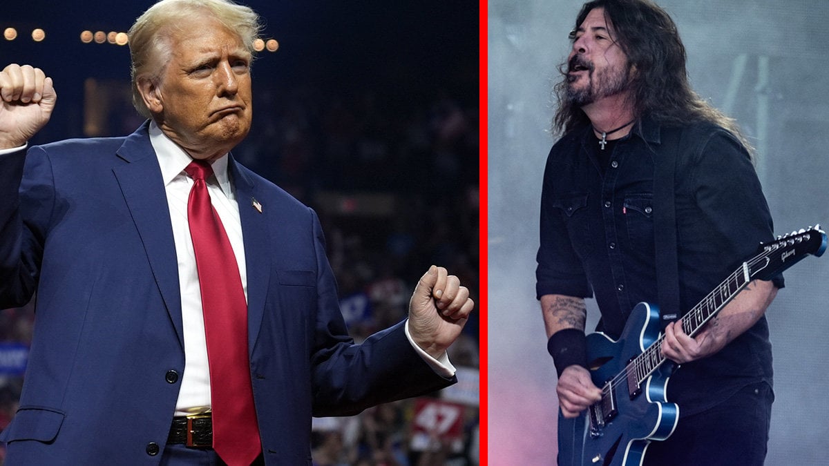 Donald Trump spelade Foo Fighters