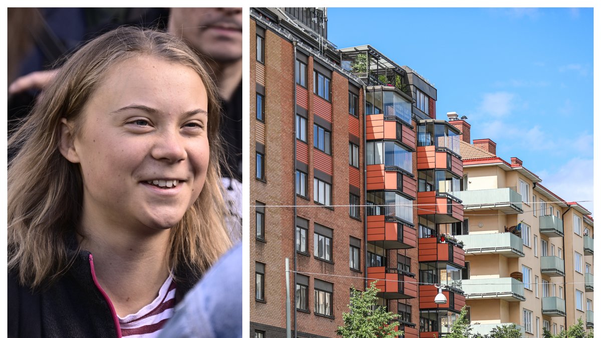 Greta Thunberg bor i Stockholm. Bilden till höger är en genrebild.