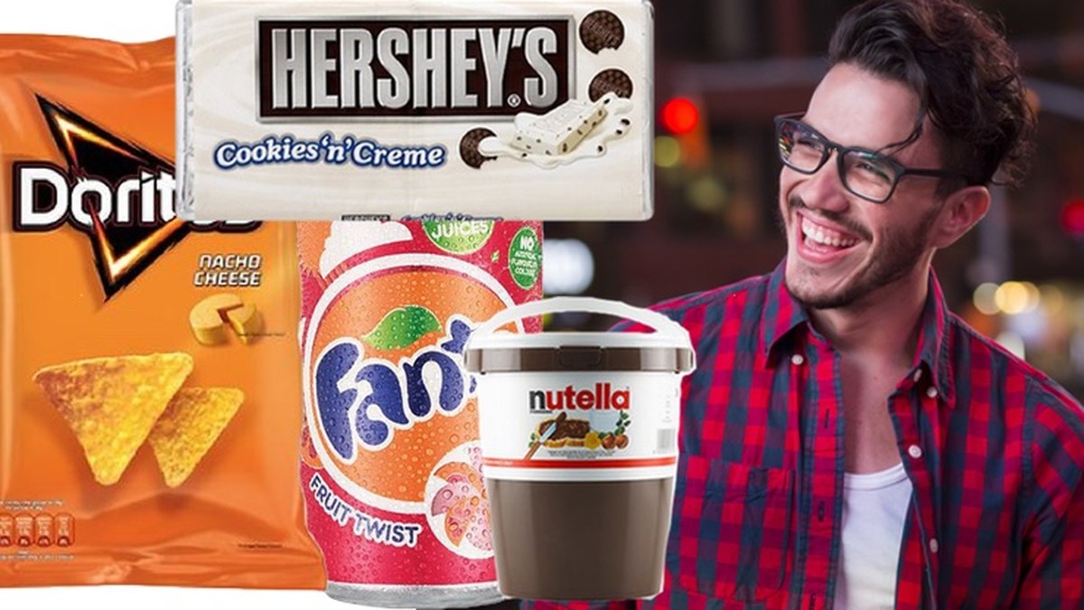 Snacks, glad man