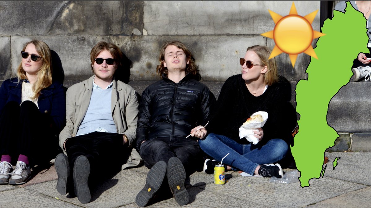 Ungdomar som solar, Sverigekarta.
