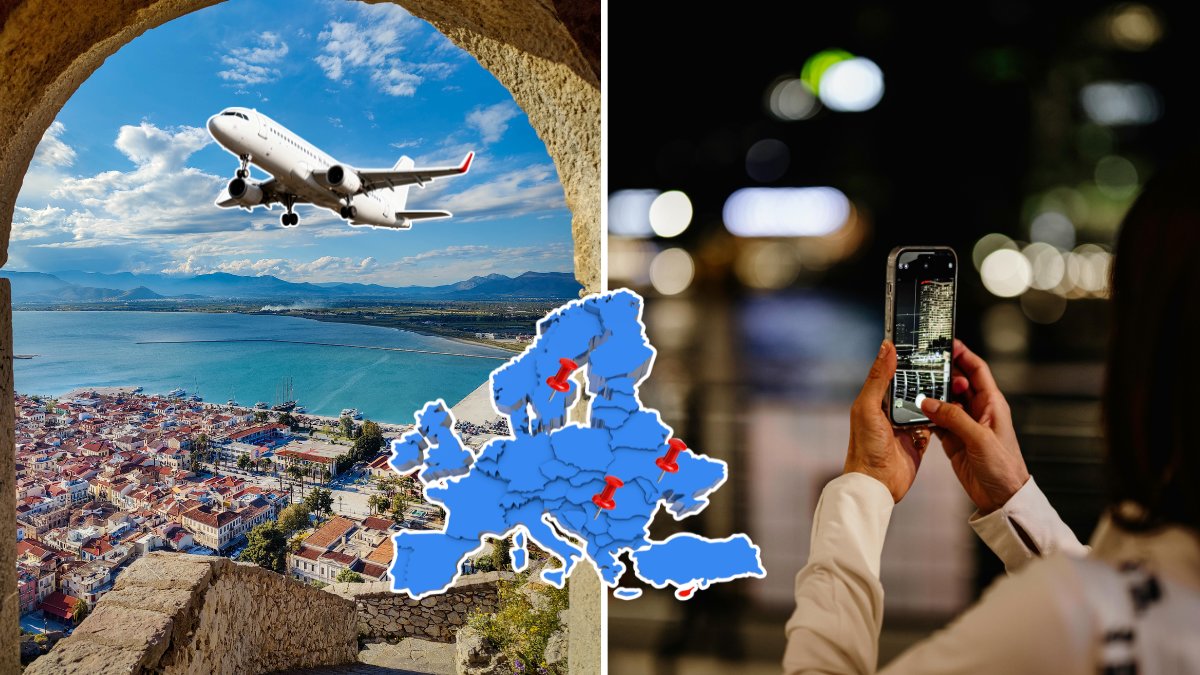 Europa, mobil, flygplan