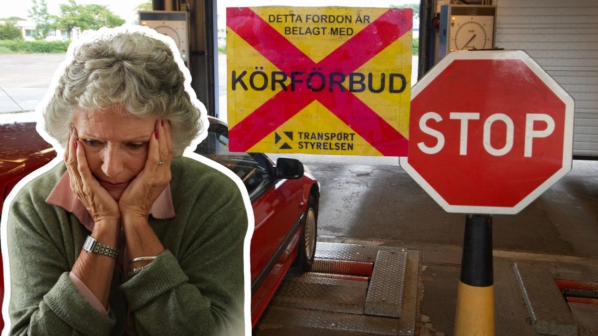 Du riskerar körförbud på bilen.