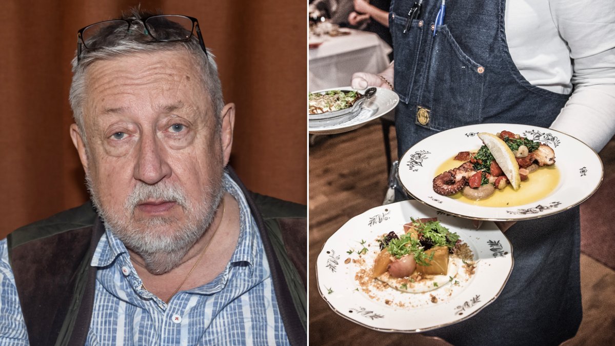 Leif GW Persson är en van restaurangbesökare. 