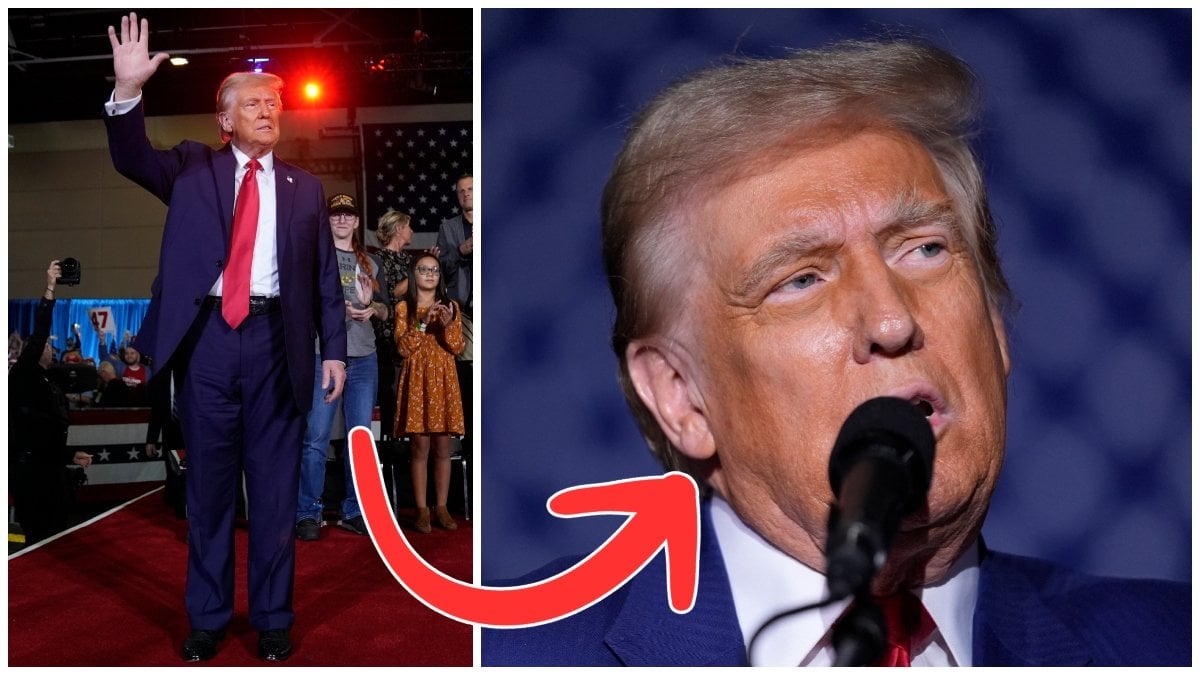 Nyfiken på Donald Trumps längd och hans egen förklaring till den orangea hudtonen?