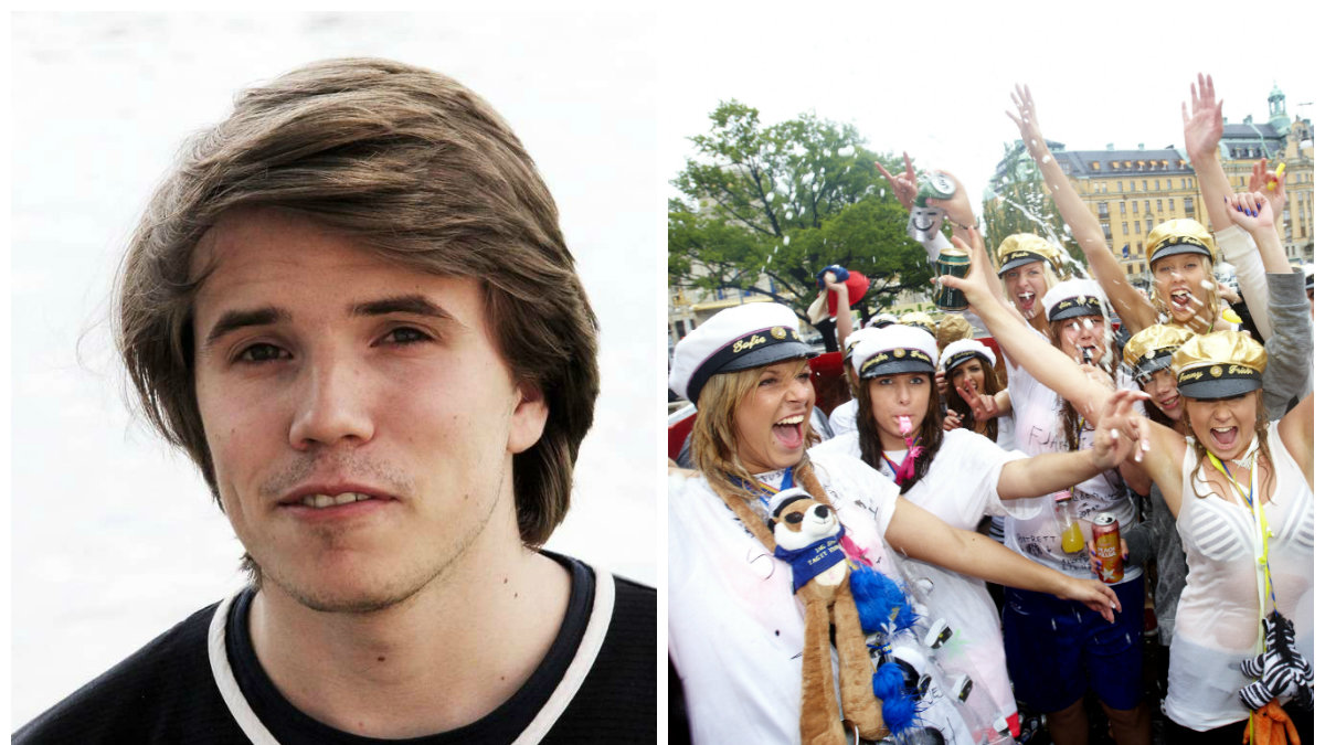 Adam Jonsäll tycker att man ska kunna fira studenten utan alkohol