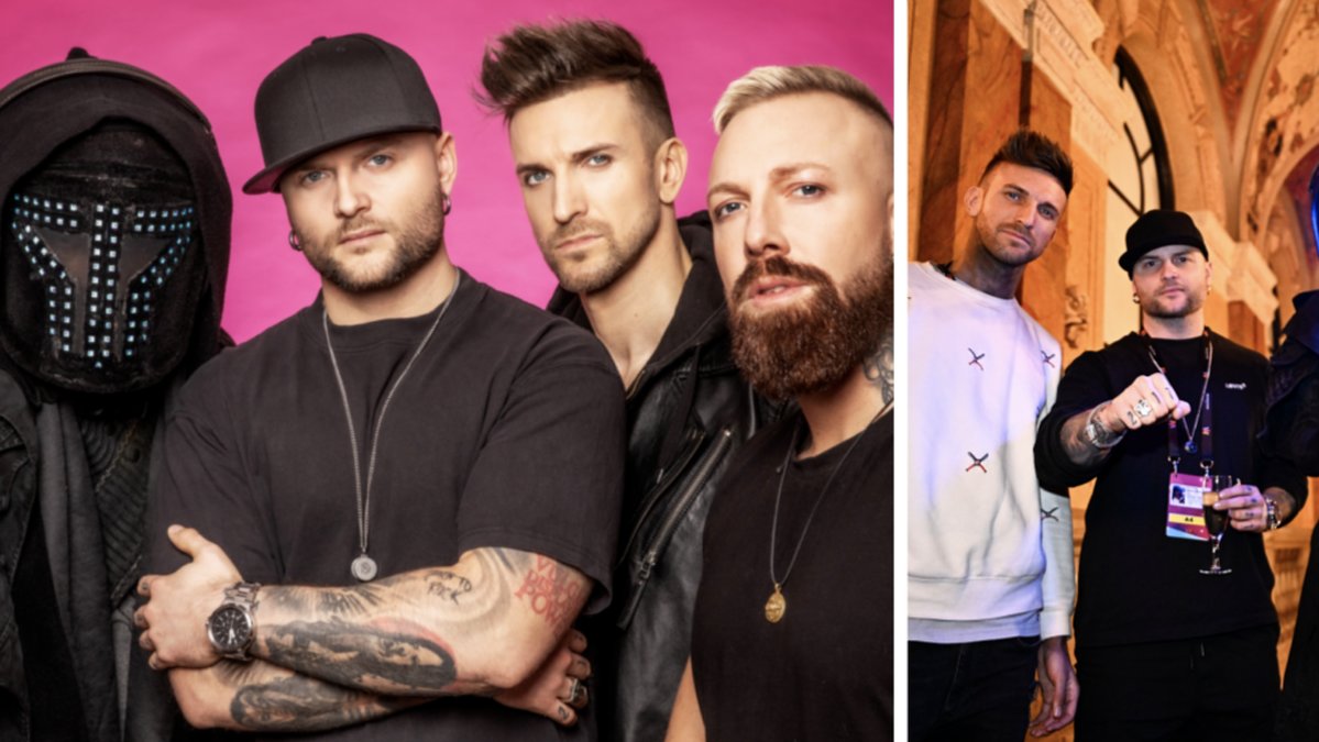 Metalbandet Smash Into Pieces tävlar i Melodifestivalen 2023.