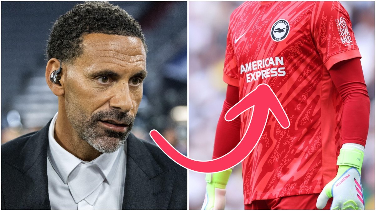 Rio Ferdinand i samband med en tv-sändning.