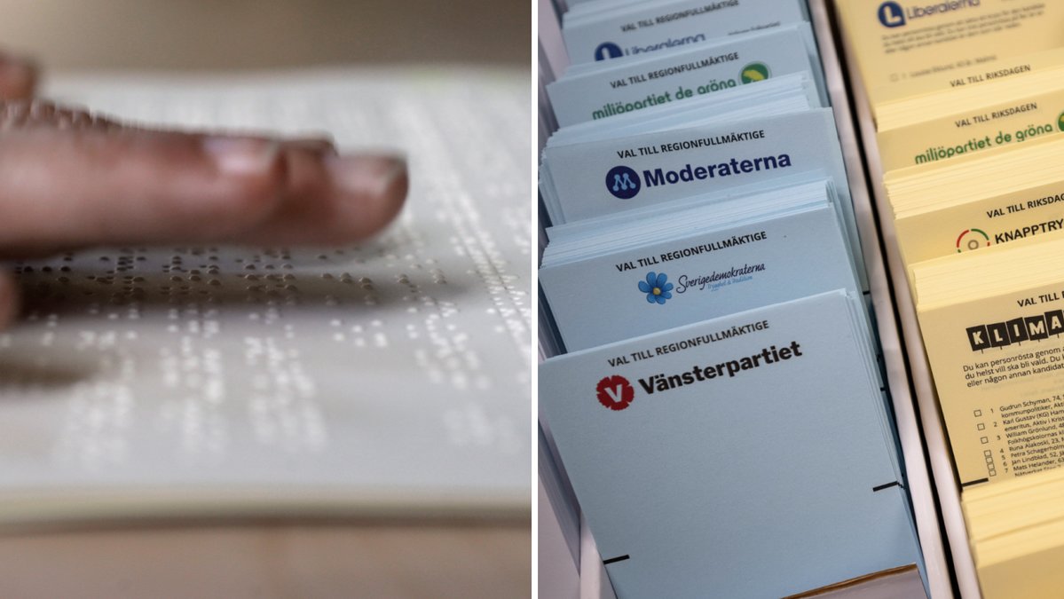 Alla synskadade som förtidsröstat uppmanas rösta igen.