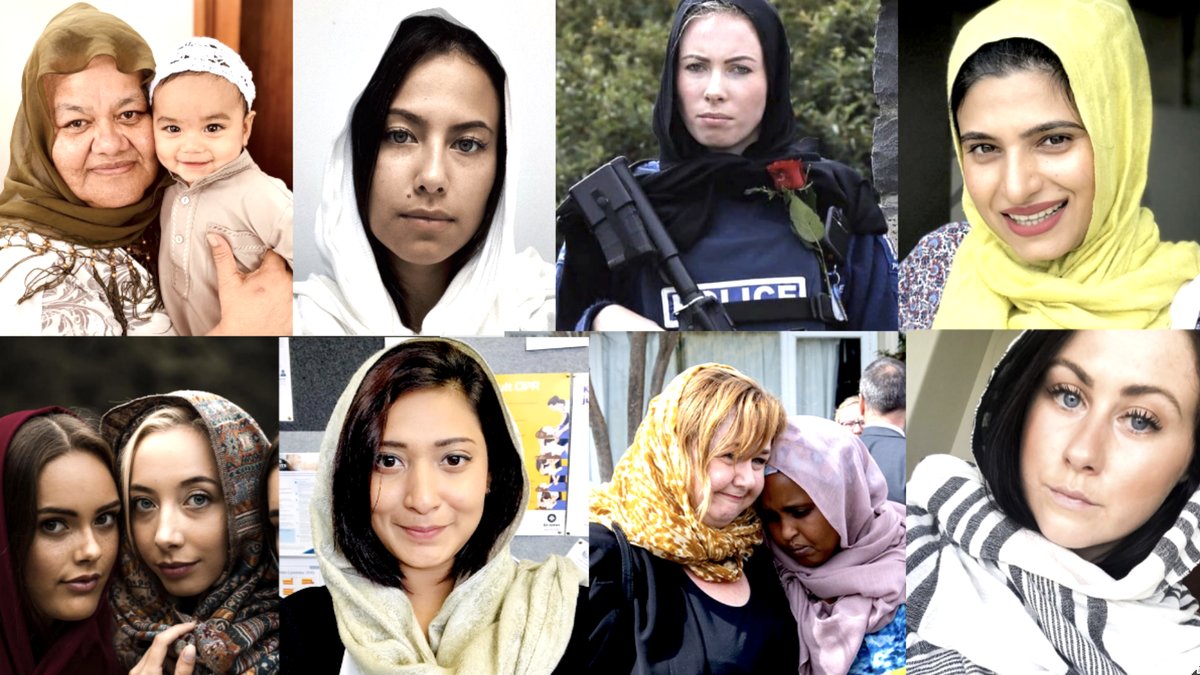Nya Zeeland, hijab, sjal. 