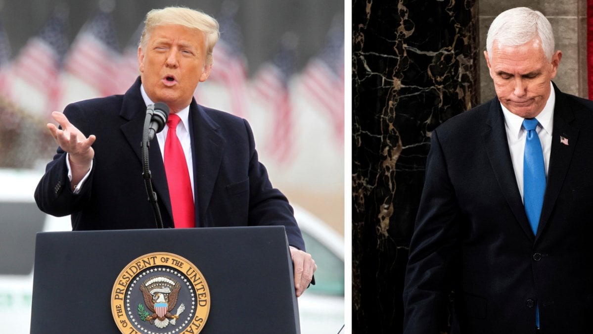 Mike Pence valde att inte avsätta Trump i förtid.