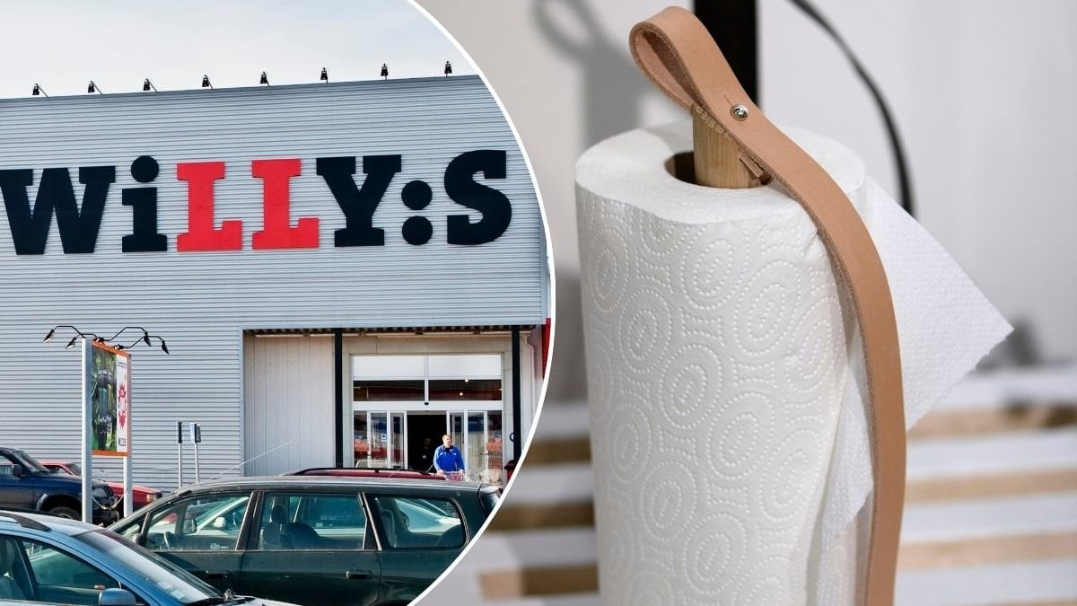 Willys-butik och hushållspapper.