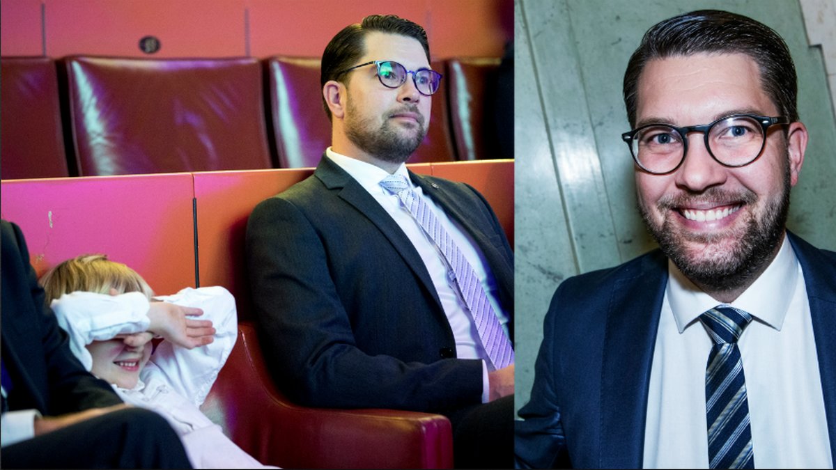 Åkesson fick ta med sig 5-årige sonen Nils. 