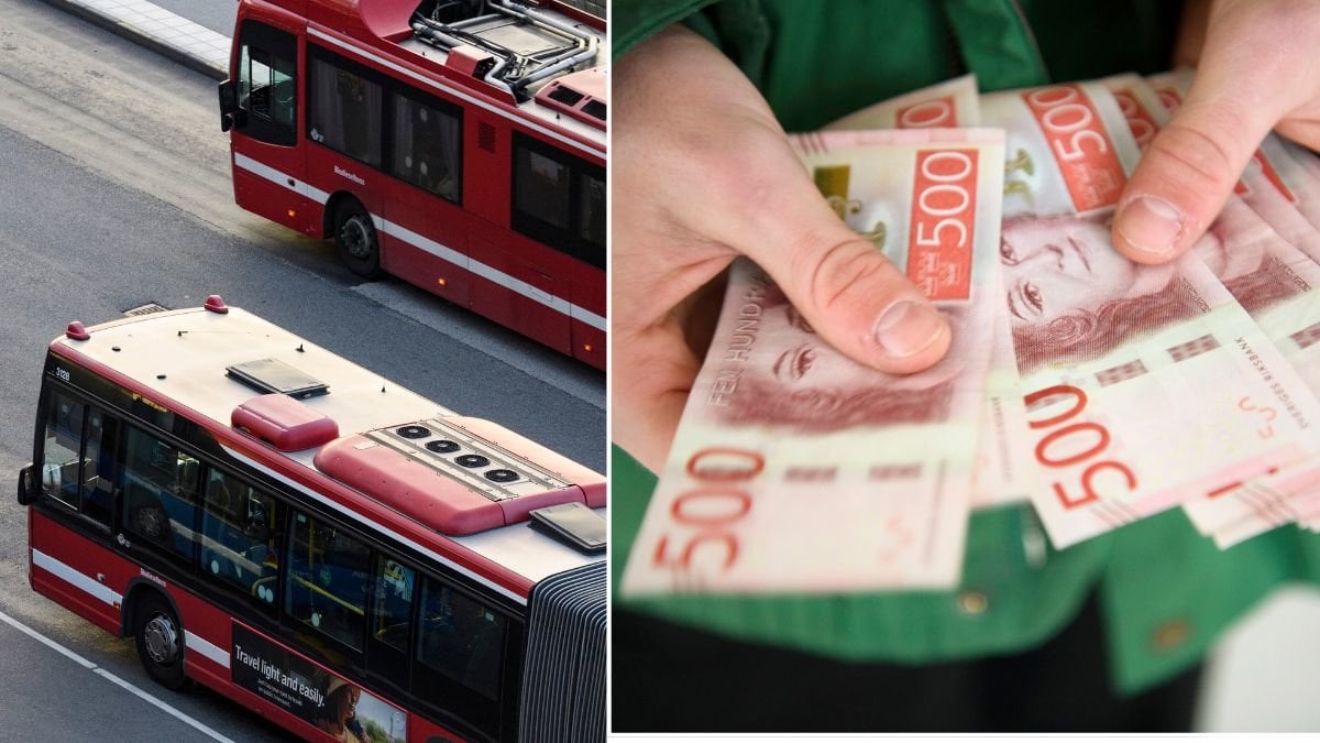 SL-bussar och pengar.