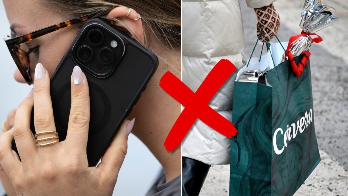 En ny undersökning visar vad du aldrig bör göra med mobiltelefonen när du ska handla i butik.