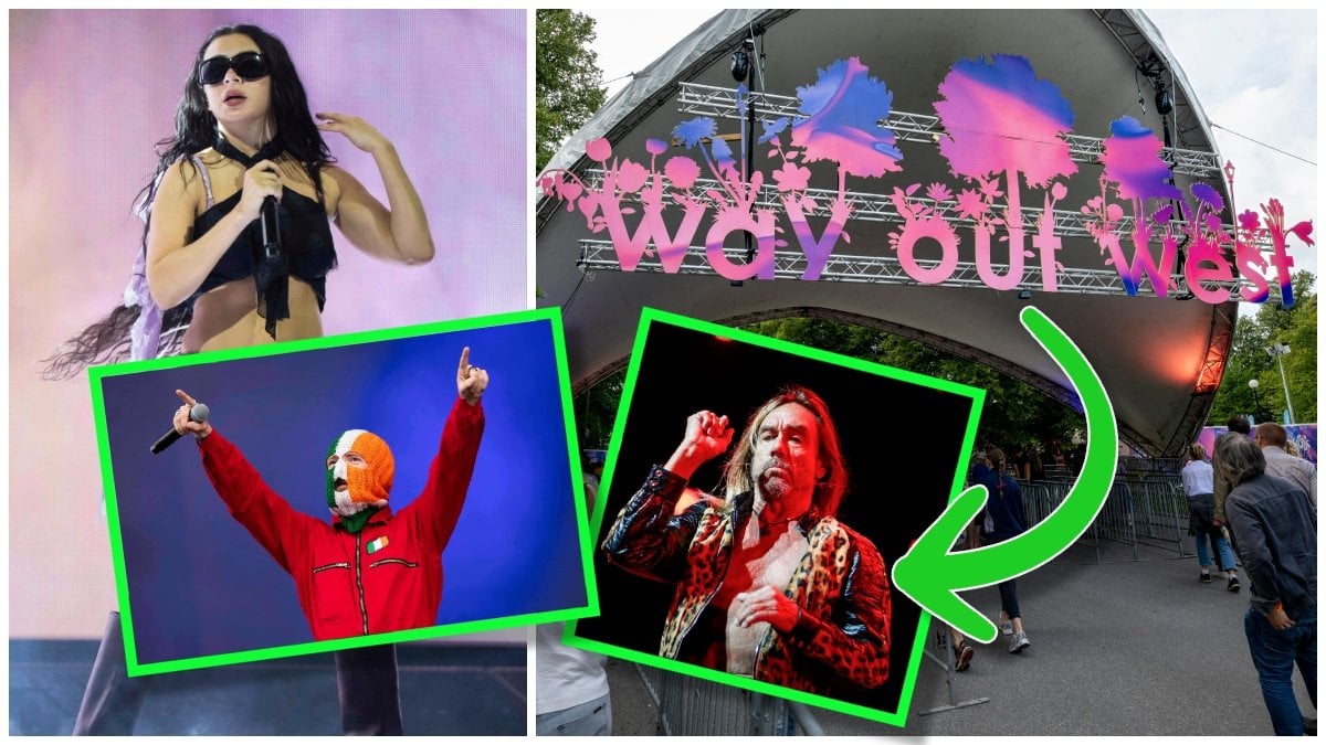 Charli XCX, Kneecap och Iggy Pop samt entrén till Way Out West i Göteborg