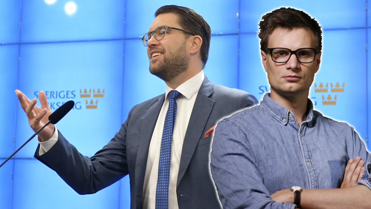 Jimmie Åkesson och Karl Anders Lindahl. Montage. 