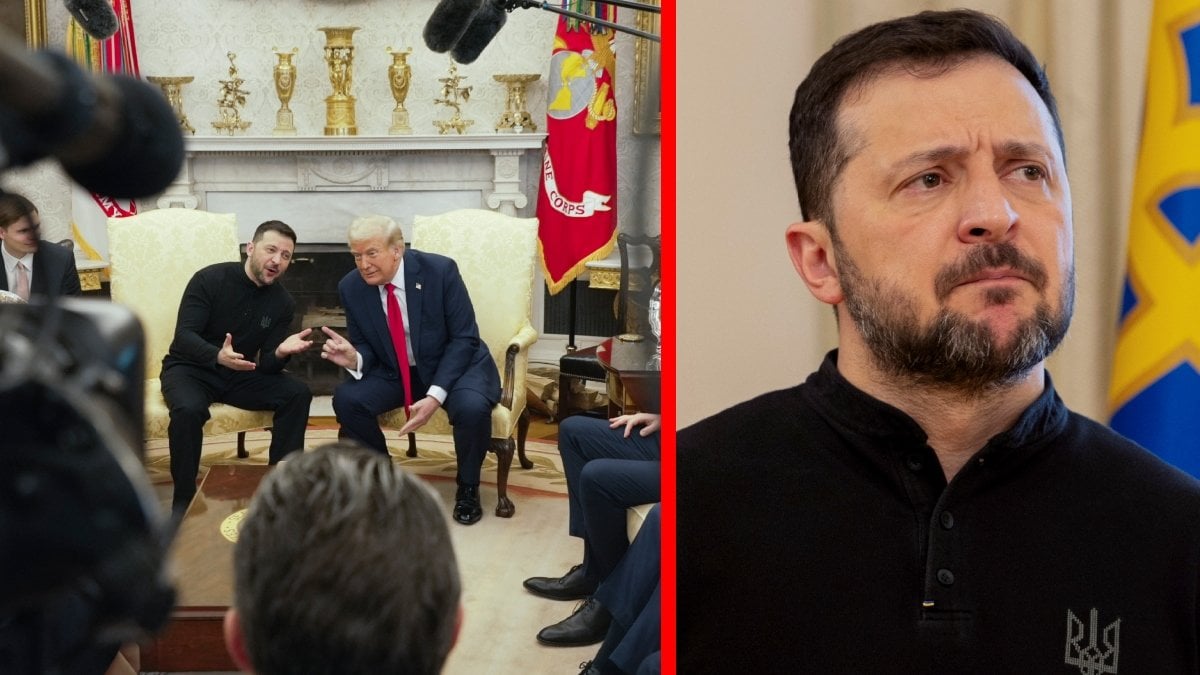 Under mötet i Vita huset fick Ukrainas president Volodymyr Zelenskyj en oväntad fråga om sina kläder