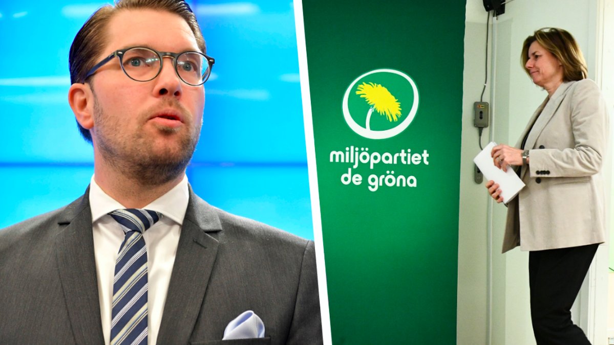 Jimmie Åkesson och Isabella Lövin. Kollage