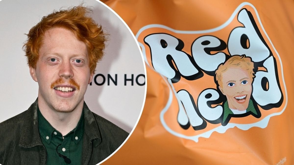 Mauri Hermundsson och Redheads chipspåse.