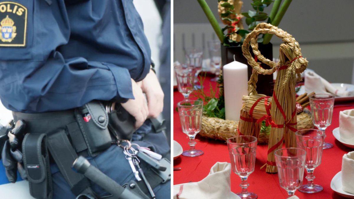 Polismannen tafsade på en kvinnlig för honom okänd kollega.