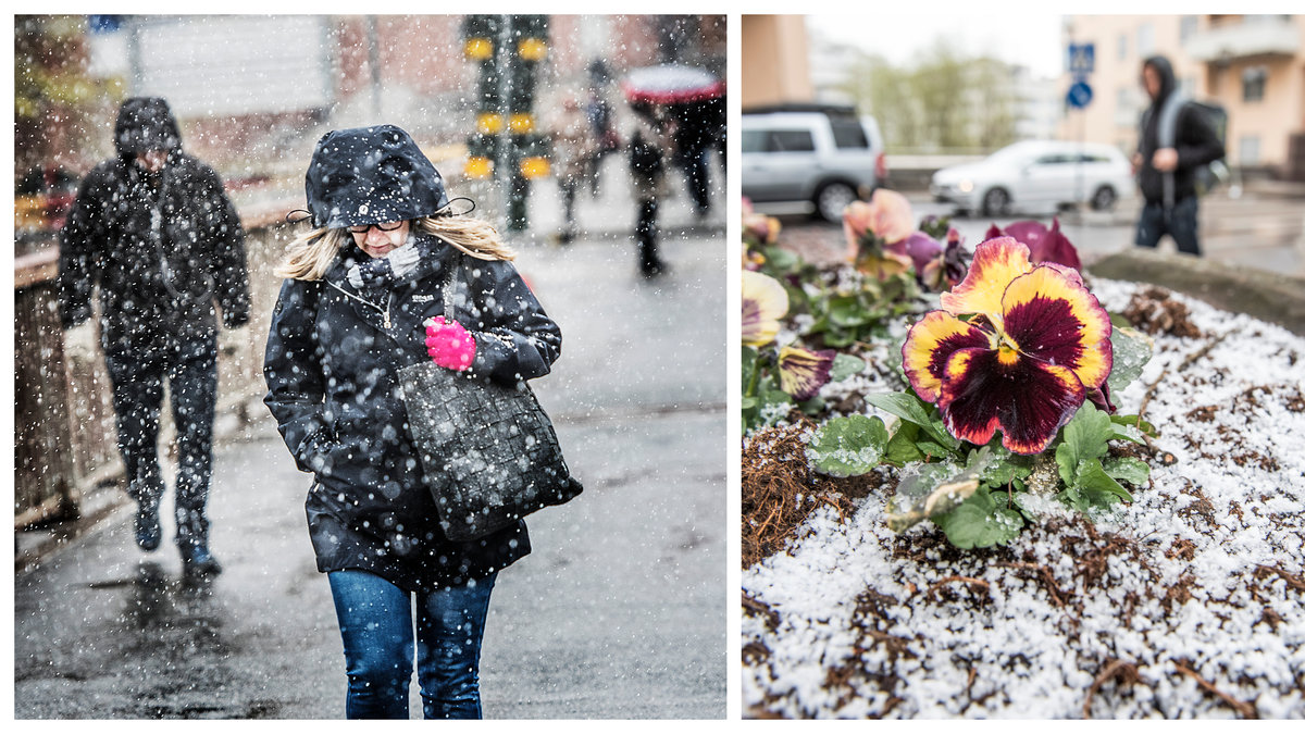 SMHI:s första snövarning för säsongen.