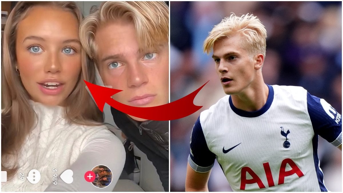Lucas Bergvall är tillsammans med svenska modellen