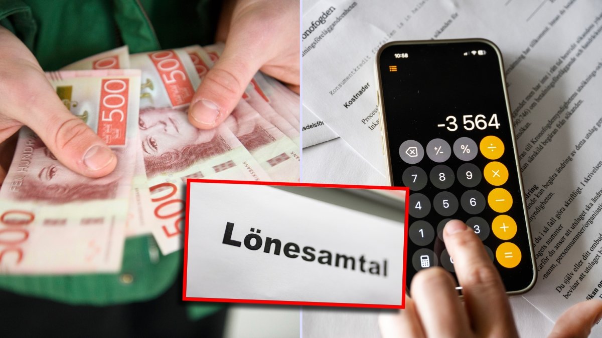 Pengar, miniräknare och lönesamtal.
