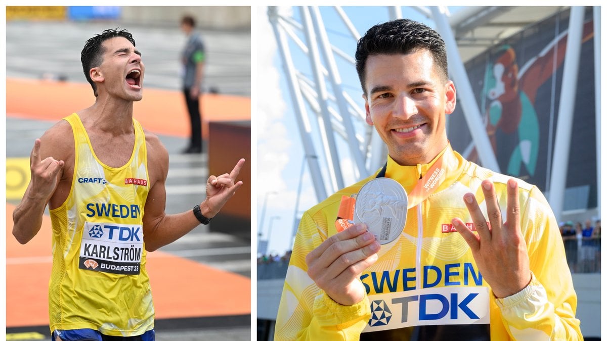 Perseus Karlström har redan tagit en silvermedalj under friidrotts-VM i Budapest.