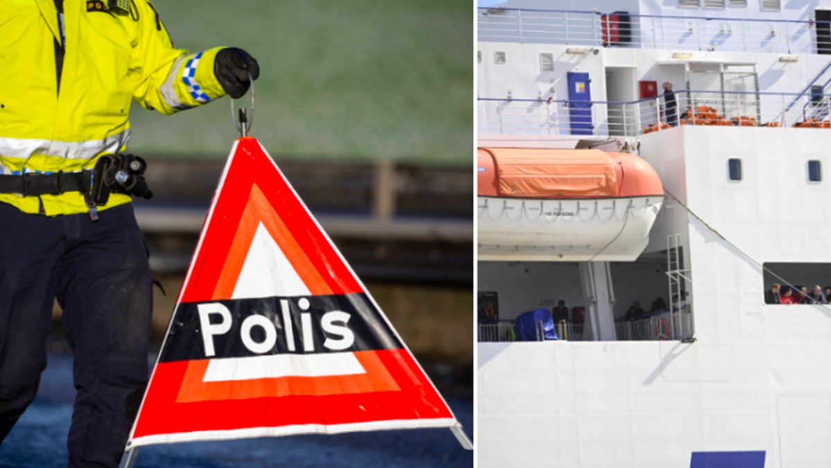 En man har hittats död på ett lastfartyg.