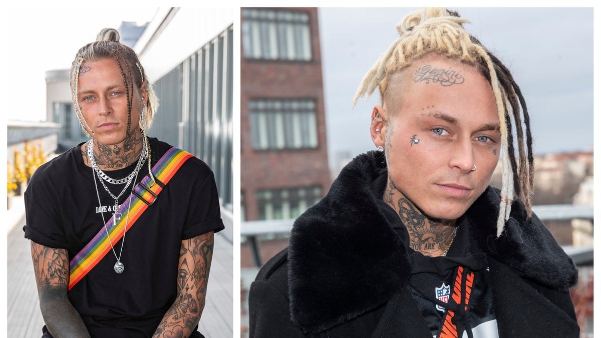 Realityprofilen Adam Linard, 26, attackerades av en knivman i Helsingborg.