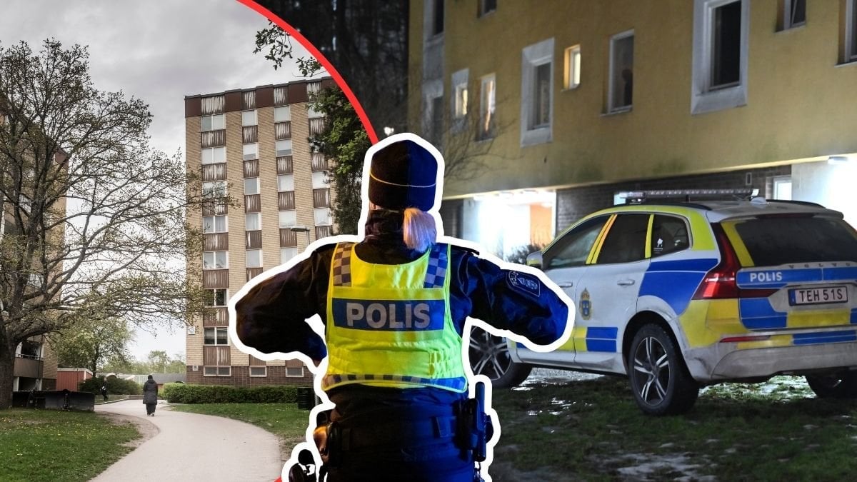 Gottsunda och Alby och en polis. 
