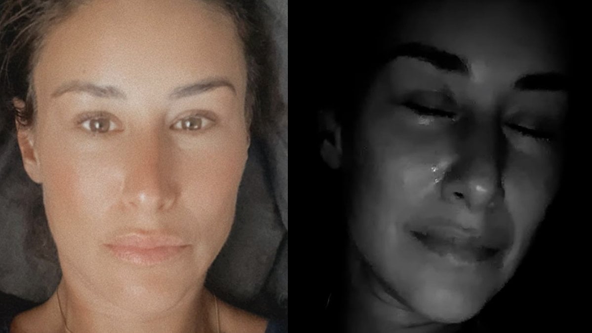 Katrin Zytomierska delade en video där hon grät