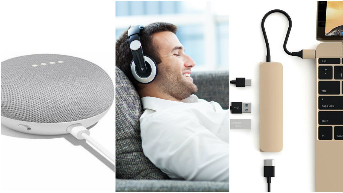 Google home mini, glad man, Dator, sladdar