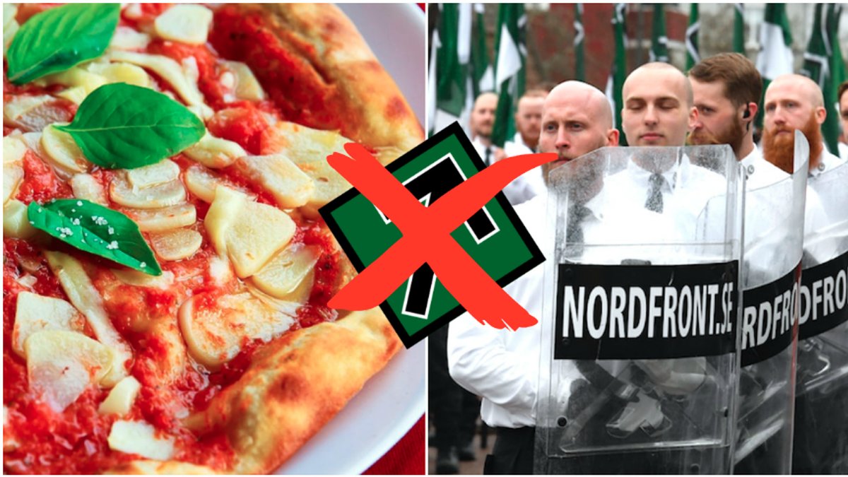 NMR portas från pizzeria i Ludvika.
