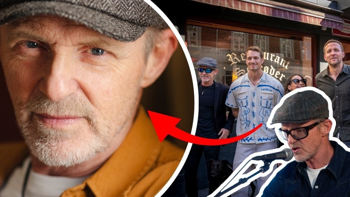 Jo Nesbo vänster. Casten av Detective Hole höger. Utklippt bild på Jo till höger.