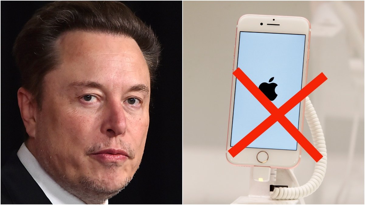 Elon Musk kan förbjuda Iphones.