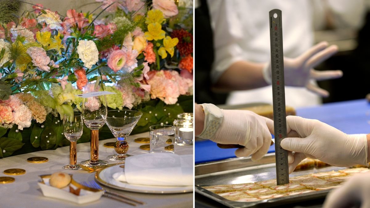 Dukning nobelmiddag & kockhand