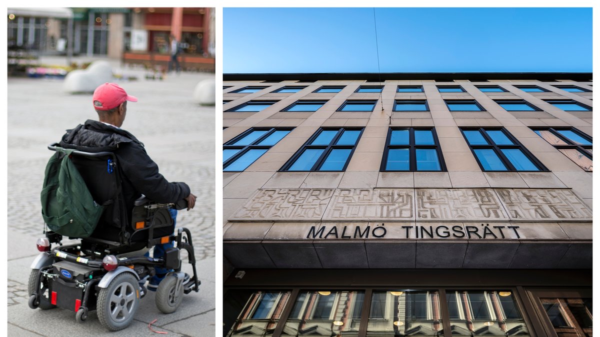 Den nu dömde mannen ska bland annat ha kissat på en man i permobil.