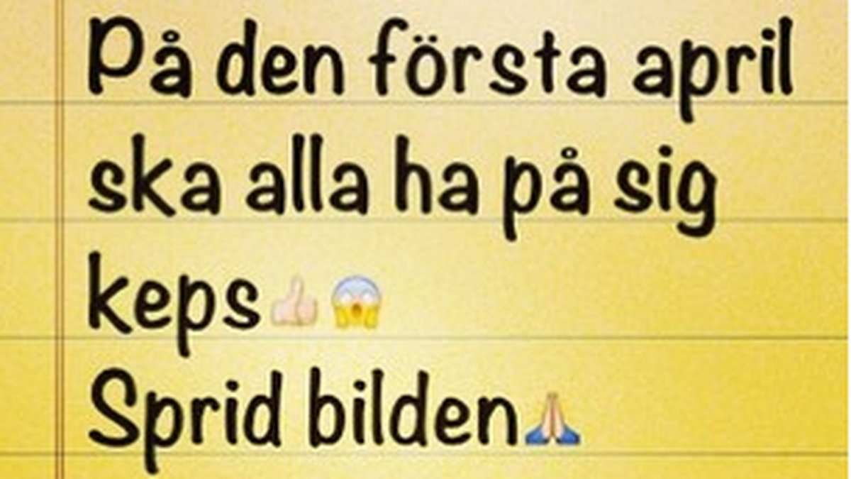 aprilskämt eller instagramkampanj? 