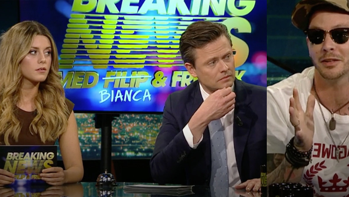 Joakim Lundell rasar i Breaking News.