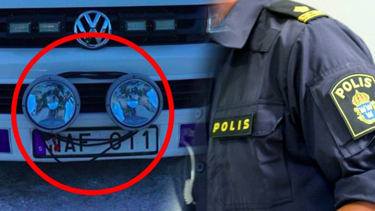 En kabel snurrad runt extraljus. 