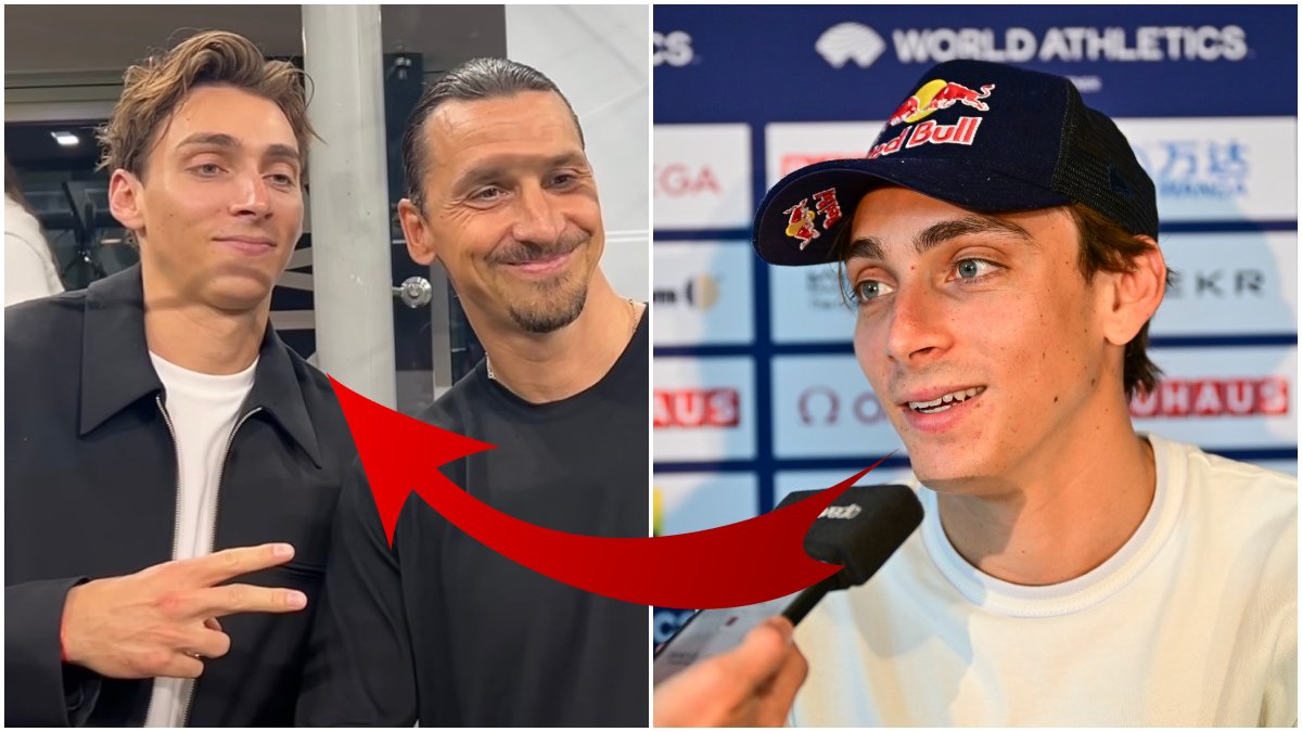 Armand Duplantis och Zlatan Ibrahimovic